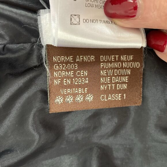 MONCLER Women's Black Quilted Down Puffer Long Jacket Size 1/US S - Picture 14 of 16